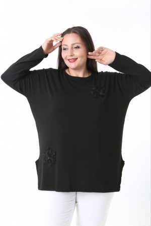 231214 BLACK BLOUSE WAISTCOAT