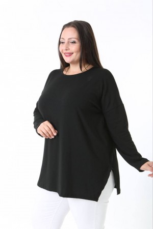 231216 BLACK BLOUSE LONG