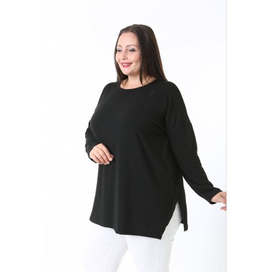 231216 BLACK BLOUSE LONG