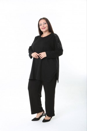 231217 BLACK BLOUSE LONG