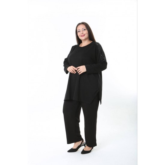 231217 BLACK BLOUSE LONG