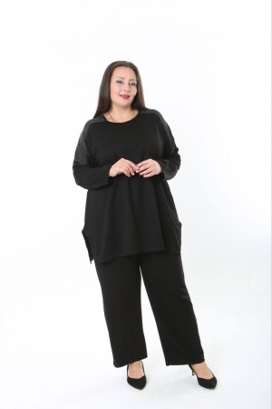 231219 BLACK BLOUSE LONG