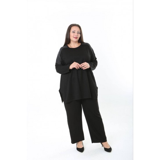 231219 BLACK BLOUSE LONG