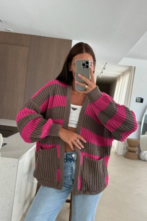 231344 STRIPED CARDIGAN