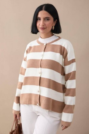231346 STRIPED CARDIGAN