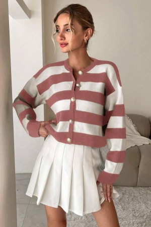 231348 STRIPED CARDIGAN