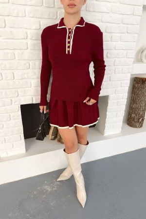 231358 Burgundy "Skirt team"