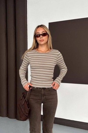 231387 ÇİZGİLİ BLUZ