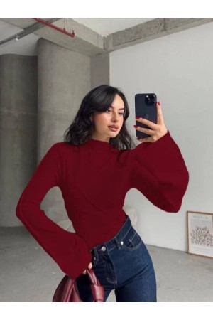 231397 Burgundy BLOUSE