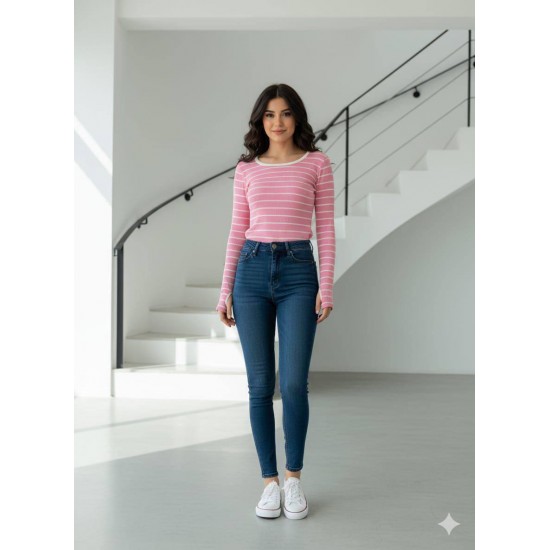 231403 ÇİZGİLİ BLUZ