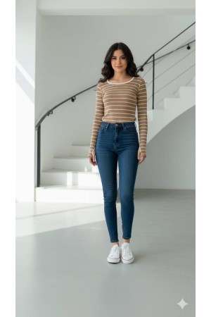 231404 ÇİZGİLİ BLUZ