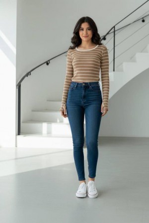 231404 ÇİZGİLİ BLUZ