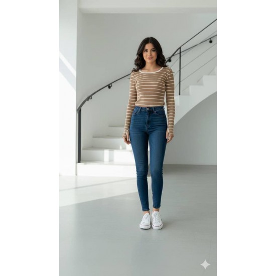 231404 ÇİZGİLİ BLUZ