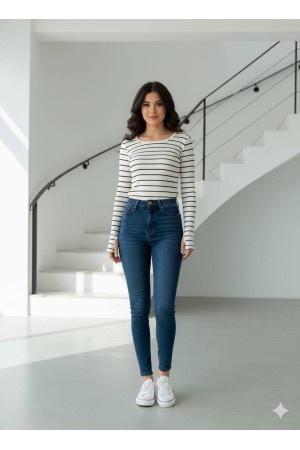 231405 ÇİZGİLİ KAZAK