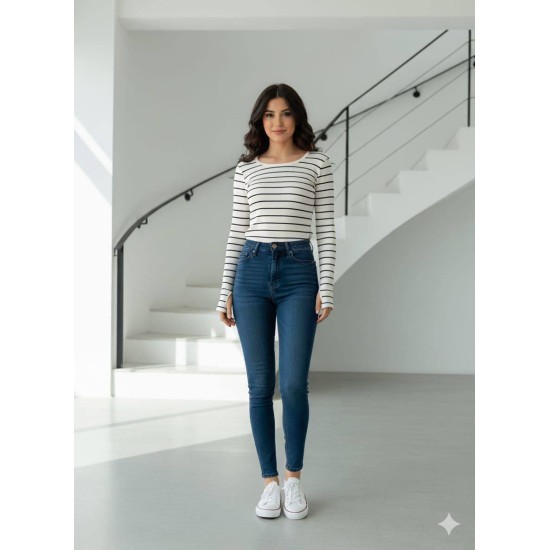 231405 ÇİZGİLİ KAZAK