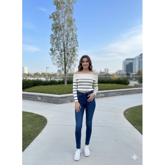 231410 ÇİZGİLİ BLUZ