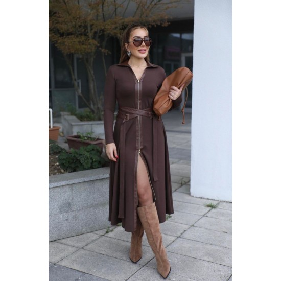 231460 KAHVE ELBİSE