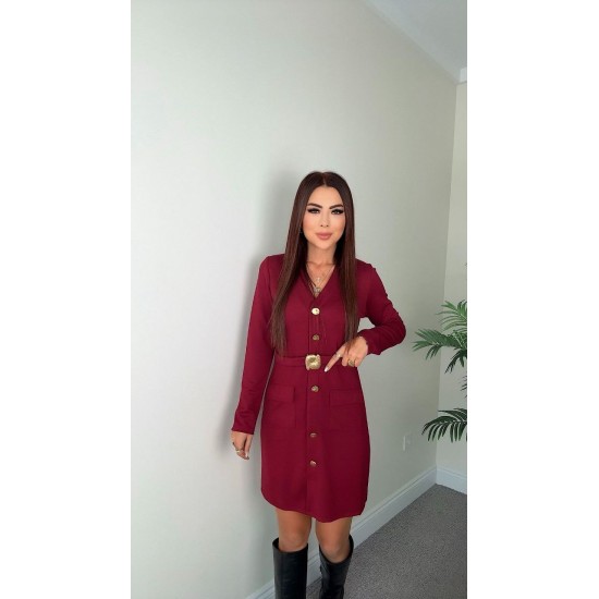 231463 BORDO ELBİSE