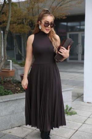 231464 KAHVE ELBİSE