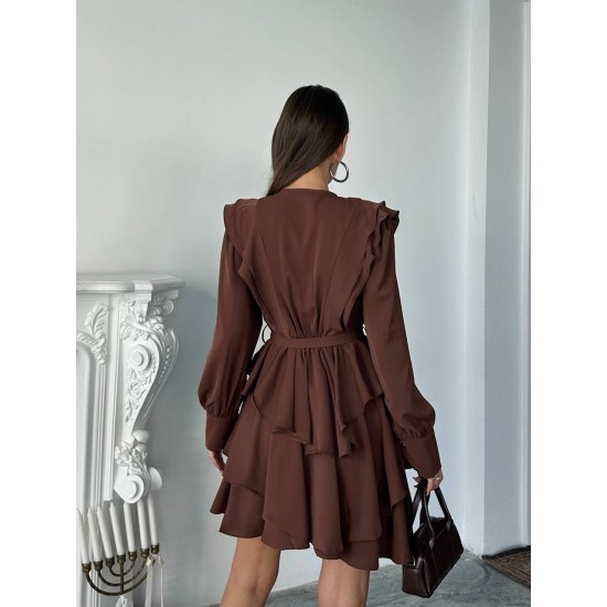 231609 KAHVE ELBİSE