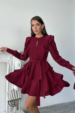 231611 BORDO ELBİSE