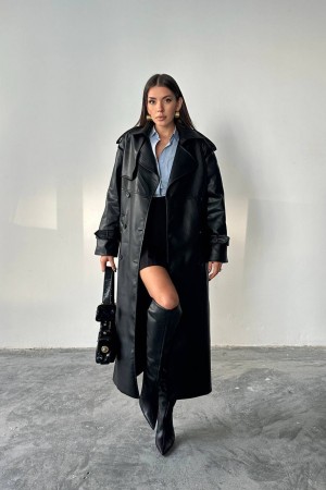 231613 SİYAH TRENÇKOT