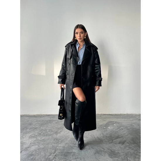 231613 SİYAH TRENÇKOT