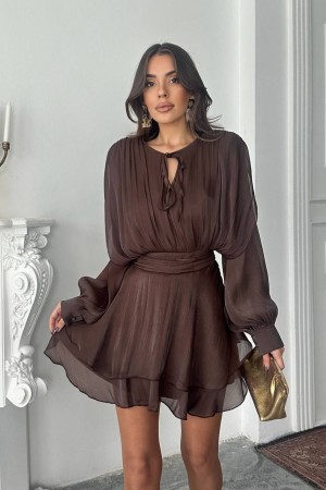 231650 KAHVE ELBİSE