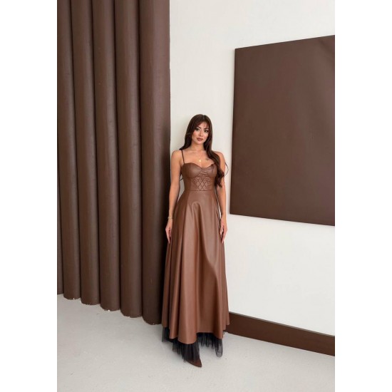 231662 KAHVE ELBİSE