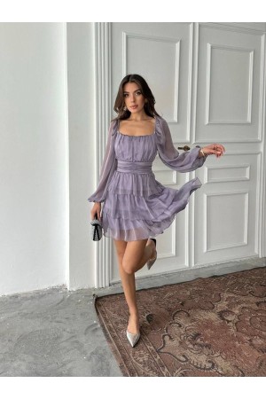 231669 LİLA ELBİSE