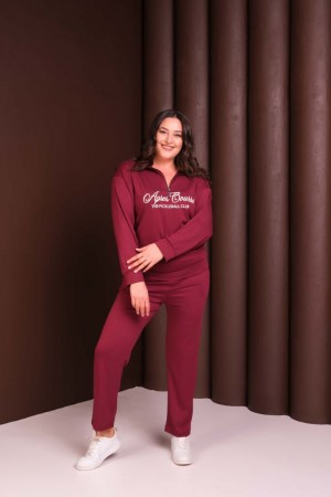 231742 Burgundy "Tracksuit Team"