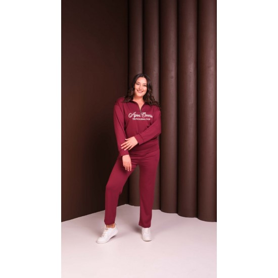 231742 Burgundy "Tracksuit Team"