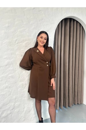 231781 KAHVE ELBİSE
