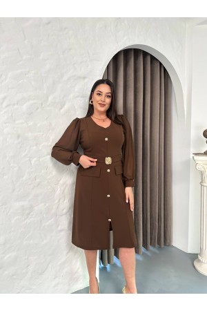 231791 KAHVE ELBİSE