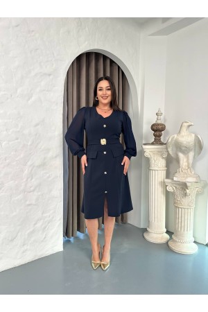 231794 LACİVERT ELBİSE