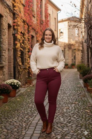 231857 BORDO PANTOLON