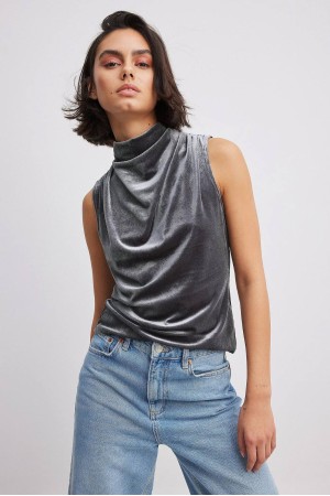 231889 GRAY BLOUSE