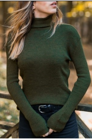 42080 TOPTAN HAKİ KAZAK