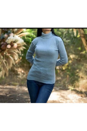 42082 TOPTAN BEBE MAVİ KAZAK