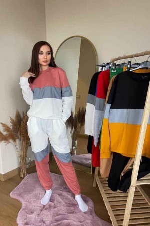 80461 TOPTAN ÇİZGİLİ EŞOFMAN TAKIM