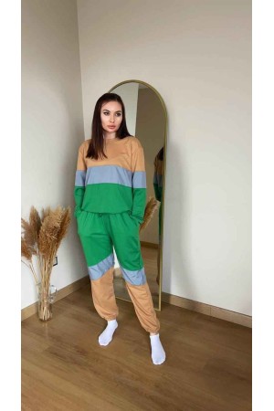 80462 TOPTAN ÇİZGİLİ EŞOFMAN TAKIM