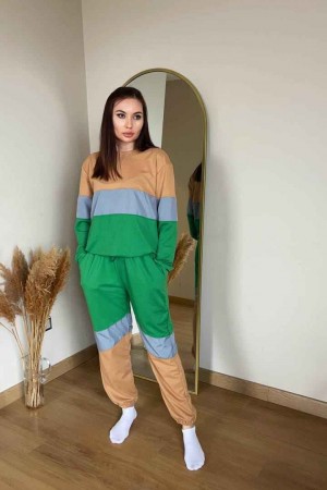 80462 TOPTAN ÇİZGİLİ EŞOFMAN TAKIM