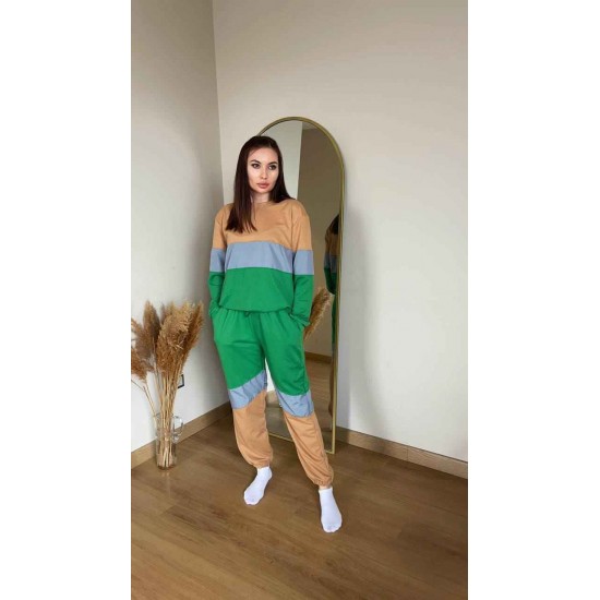 80462 TOPTAN ÇİZGİLİ EŞOFMAN TAKIM