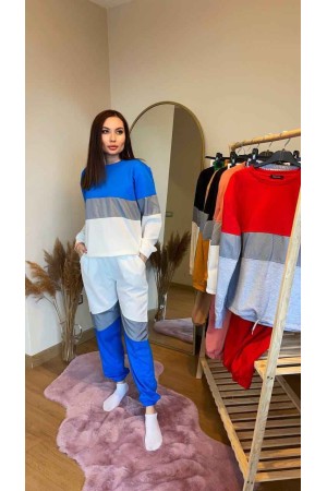 80463 TOPTAN ÇİZGİLİ EŞOFMAN TAKIM