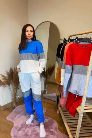 80463 TOPTAN ÇİZGİLİ EŞOFMAN TAKIM