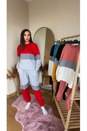 80465 TOPTAN ÇİZGİLİ EŞOFMAN TAKIM