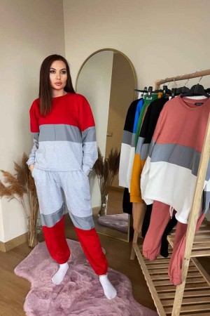 80465 TOPTAN ÇİZGİLİ EŞOFMAN TAKIM