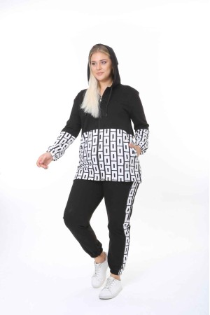 92116 TOPTAN SİYAH EŞOFMAN TAKIM