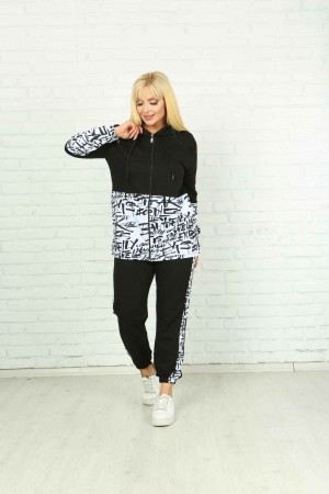 92119 TOPTAN SİYAH EŞOFMAN TAKIM