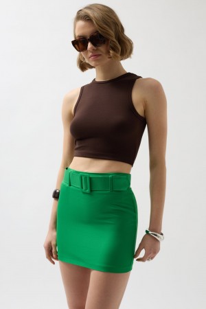 F42912905625783 GREEN SKIRT